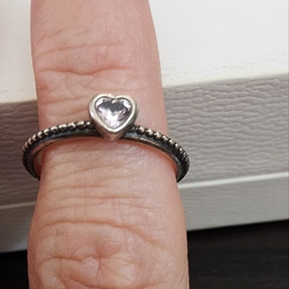 Pandora Ring Clear One Love Size 52 - Picture 7 of 7